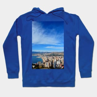 Benidorm Skyline Cityscape Costa Blanca Spain Hoodie